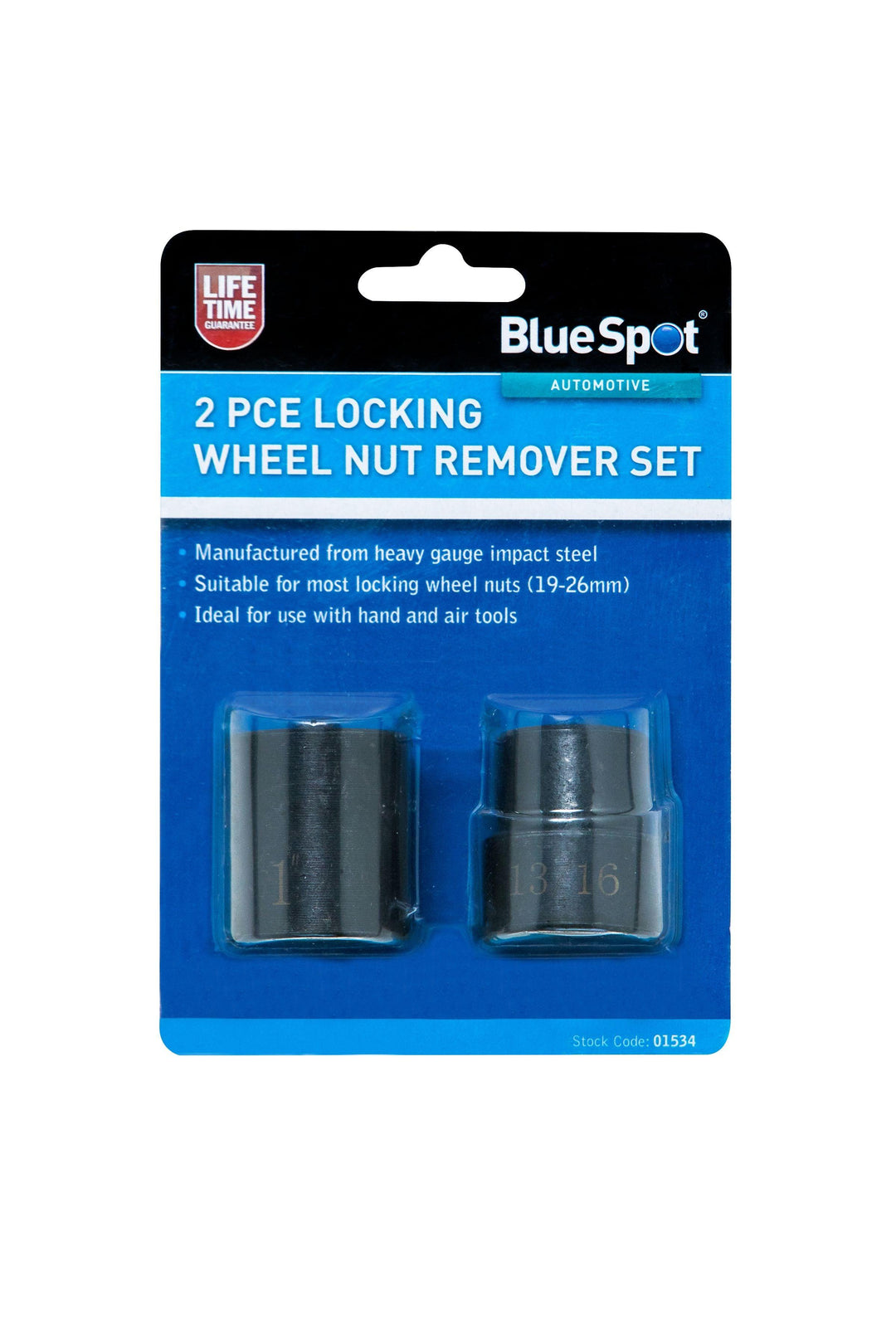 BLUE SPOT TOOLS 2 PCE LOCKING WHEEL NUT REMOVER SET - Premium Automotive from BLUE SPOT - Just £11.49! Shop now at Bargain LAB
