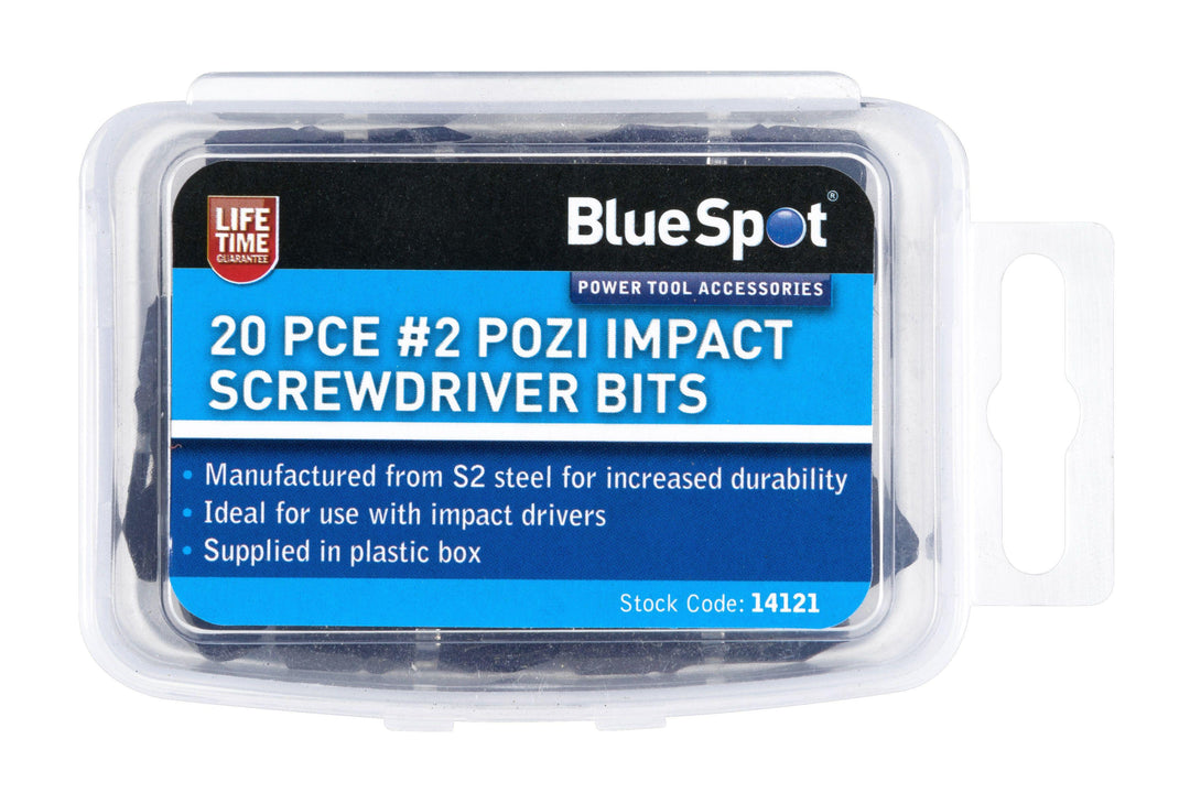 BLUE SPOT TOOLS 20 PCE PZ2 IMPACT SCREWDRIVER BITS - Premium Hand Tools from BLUE SPOT - Just £7.29! Shop now at Bargain LAB