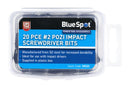 BLUE SPOT TOOLS 20 PCE PZ2 IMPACT SCREWDRIVER BITS - Premium Hand Tools from BLUE SPOT - Just £7.29! Shop now at Bargain LAB