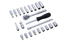 BLUE SPOT TOOLS 24 PCE 1/4" METRIC SOCKET SET (4-13MM) - Premium Automotive from BLUE SPOT - Just £31.99! Shop now at Bargain LAB