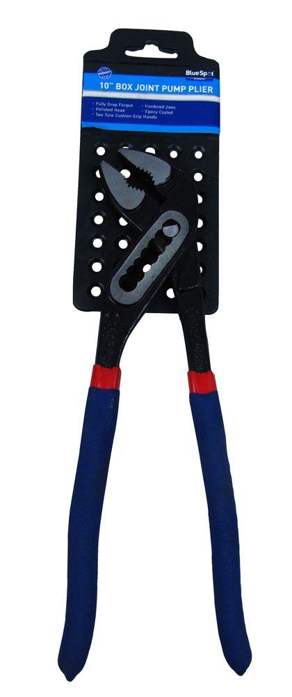 BLUE SPOT TOOLS 250MM (10") BOX JOINT WATER PUMP PLIER - Premium Hand Tools from BLUE SPOT - Just £7.99! Shop now at Bargain LAB