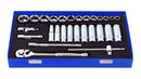 BLUE SPOT TOOLS 28 PCE 3/8" METRIC SOCKET SET (8-24MM) - Premium Automotive from BLUE SPOT - Just £49.99! Shop now at Bargain LAB