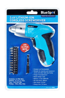 BLUE SPOT TOOLS 3.6V LITHIUM-ION CORDLESS SCREWDRIVER WITH 11 PCE BITS - Premium Hand Tools from BLUE SPOT - Just £21.99! Shop now at Bargain LAB