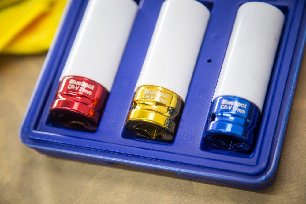 BLUE SPOT TOOLS 3 PCE 1/2" ALLOY WHEEL IMPACT SOCKETS (17, 19, 21MM) - Premium Automotive from BLUE SPOT - Just £19.99! Shop now at Bargain LAB