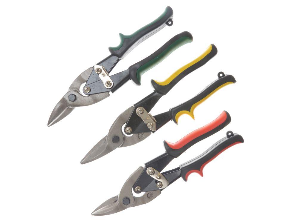 BLUE SPOT TOOLS 3 PCE 250MM (10") AVIATION CUTTING SNIPS SET - Premium Engineering and Metalwork from BLUE SPOT - Just £13.99! Shop now at Bargain LAB