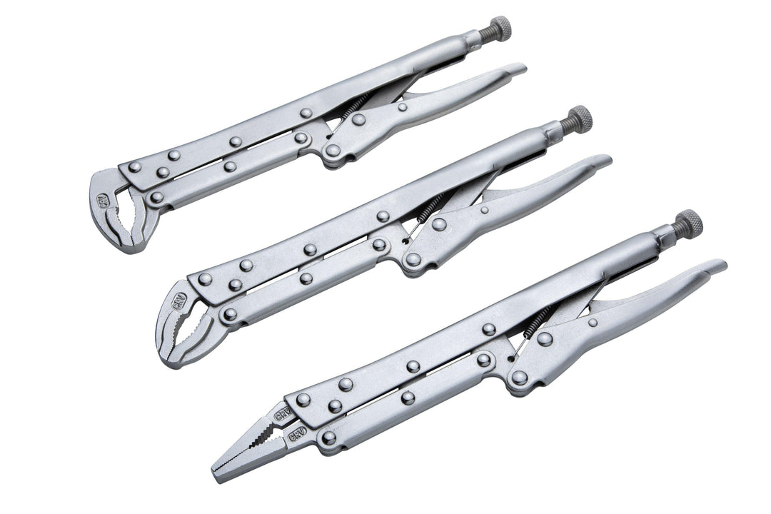 BLUE SPOT TOOLS 3 PCE 300MM (12") EXTRA LONG LOCKING GRIPS - Premium Hand Tools from BLUE SPOT - Just £29.99! Shop now at Bargain LAB