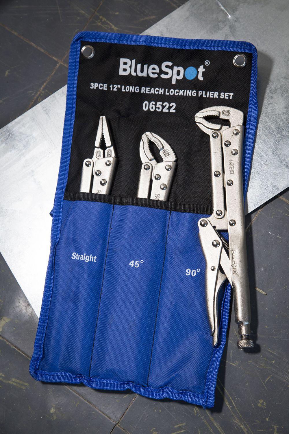 BLUE SPOT TOOLS 3 PCE 300MM (12") EXTRA LONG LOCKING GRIPS - Premium Hand Tools from BLUE SPOT - Just £29.99! Shop now at Bargain LAB