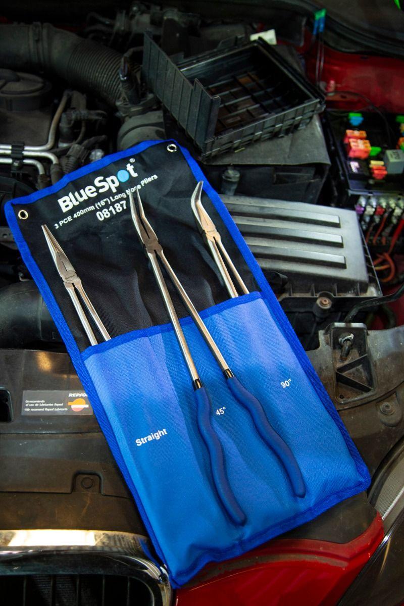BLUE SPOT TOOLS 3 PCE 400MM (16") LONG NOSE PLIERS IN WALLET - Premium Hand Tools from BLUE SPOT - Just £29.49! Shop now at Bargain LAB