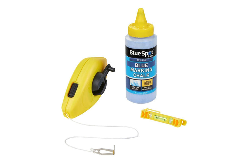 Blue Chalk String BLUE SPOT TOOLS 3 PCE CHALK LINE SET