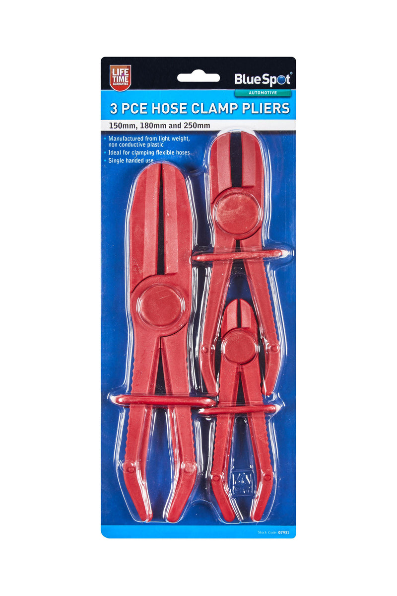 BLUE SPOT TOOLS 3 PCE FLEXIBLE HOSE CLAMP PLIERS - Premium Automotive from BLUE SPOT - Just £10.99! Shop now at Bargain LAB