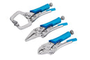 BLUE SPOT TOOLS 3 PCE MINI LOCKING PLIER AND CLAMP SET - Premium Hand Tools from BLUE SPOT - Just £11.99! Shop now at Bargain LAB