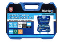 BLUE SPOT TOOLS 32 PCE 1/2" HEX & 12 POINT SOCKET SET (HEX 8-32MM) (12 POINT 10-19MM) - Premium Automotive from BLUE SPOT - Just £54.99! Shop now at Bargain LAB