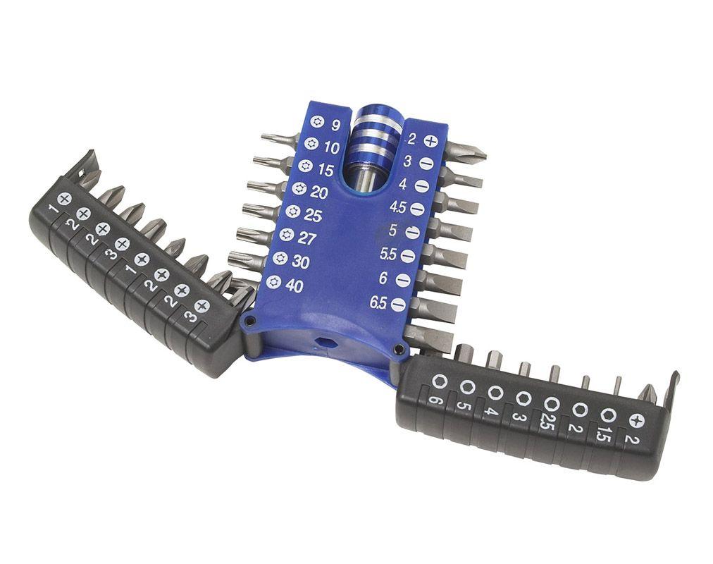 Bit Set Blue Case BLUE SPOT TOOLS 33 PCE COMPACT SCREWDRIVER BIT SET WITH CHUCK | Best ...