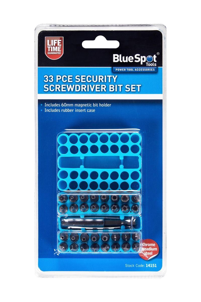 BLUE SPOT TOOLS 33 PCE SECURITY SCREWDRIVER BIT SET - Premium Hand Tools from BLUE SPOT - Just £7.65! Shop now at Bargain LAB