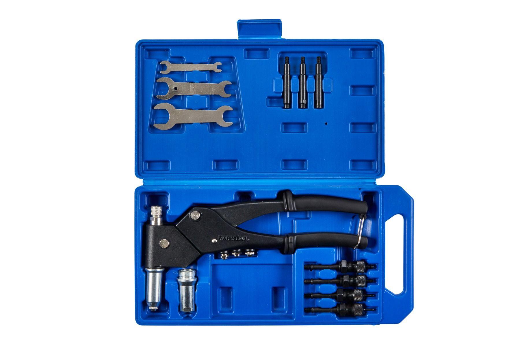 Blue Point Rivet Kit BLUE SPOT TOOLS 360° SWIVEL HEAD MULTI RIVETER (RIVET/NUT/THREADED ...