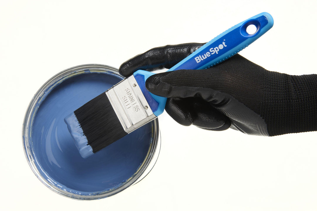 BLUE SPOT TOOLS 4" (100MM) SYNTHETIC PAINT BRUSH WITH SOFT GRIP HANDLE - Premium Decorating from BLUE SPOT - Just £6.45! Shop now at Bargain LAB