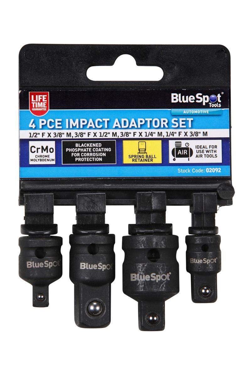 BLUE SPOT TOOLS 4 PCE IMPACT ADAPTOR SET - Premium Automotive from BLUE SPOT - Just £7.29! Shop now at Bargain LAB