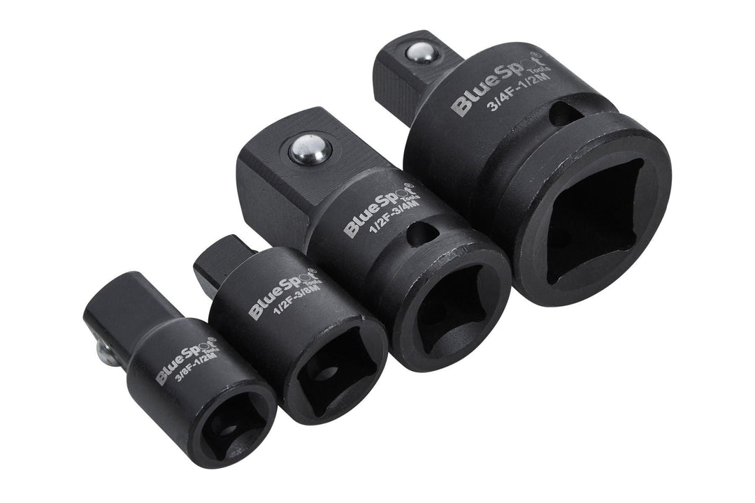 BLUE SPOT TOOLS 4 PCE IMPACT SOCKET ADAPTOR SET (3/8", 1/2", 3/4") - Premium Automotive from BLUE SPOT - Just £15.99! Shop now at Bargain LAB