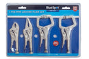 BLUE SPOT TOOLS 4 PCE MINI LOCKING PLIER SET - Premium Hand Tools from BLUE SPOT - Just £12.99! Shop now at Bargain LAB