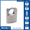BLUE SPOT TOOLS 40MM SHROUDED SATIN FINISH PADLOCK - Premium Security from BLUE SPOT - Just £7.99! Shop now at Bargain LAB