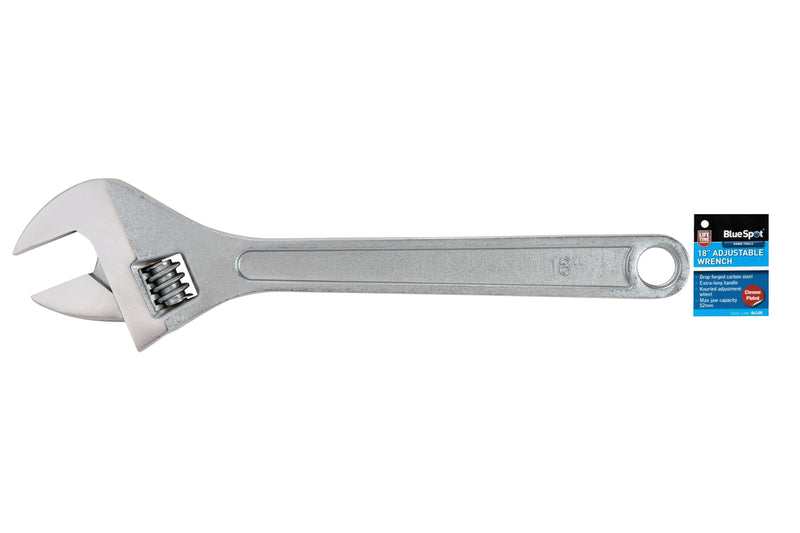 BLUE SPOT TOOLS 450MM (18") ADJUSTABLE WRENCH - Premium Automotive from BLUE SPOT - Just £31.99! Shop now at Bargain LAB