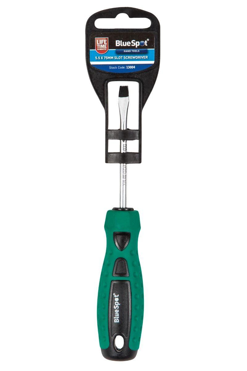 BLUE SPOT TOOLS 5.5 X 75MM SLOTTED SCREWDRIVER - Premium Hand Tools from BLUE SPOT - Just £4.69! Shop now at Bargain LAB