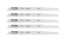 BLUE SPOT TOOLS 5 PCE 240MM (9.4") HCS RECIPROCATING SAW BLADES - Bargain LAB