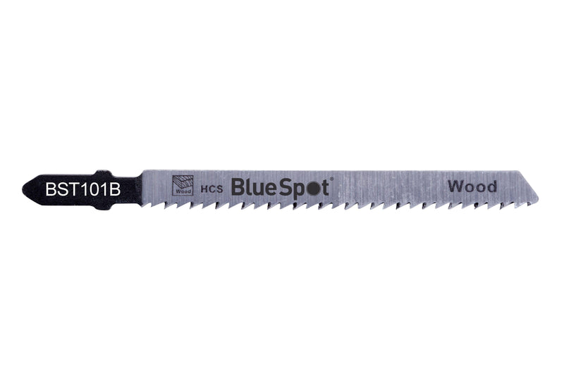 BLUE SPOT TOOLS 5 PCE HCS CLEAN CUT JIGSAW BLADES FOR WOOD (10 TPI) - Bargain LAB