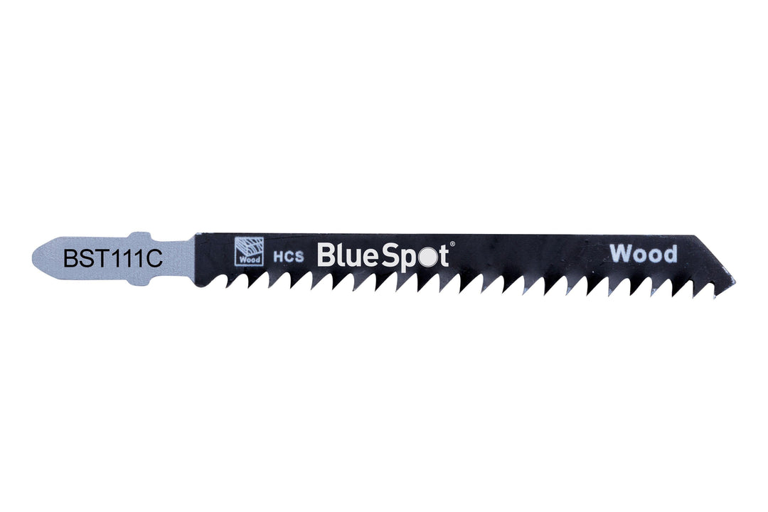 BLUE SPOT TOOLS 5 PCE HCS QUICK CUT JIGSAW BLADES FOR WOOD (8 TPI) - Bargain LAB