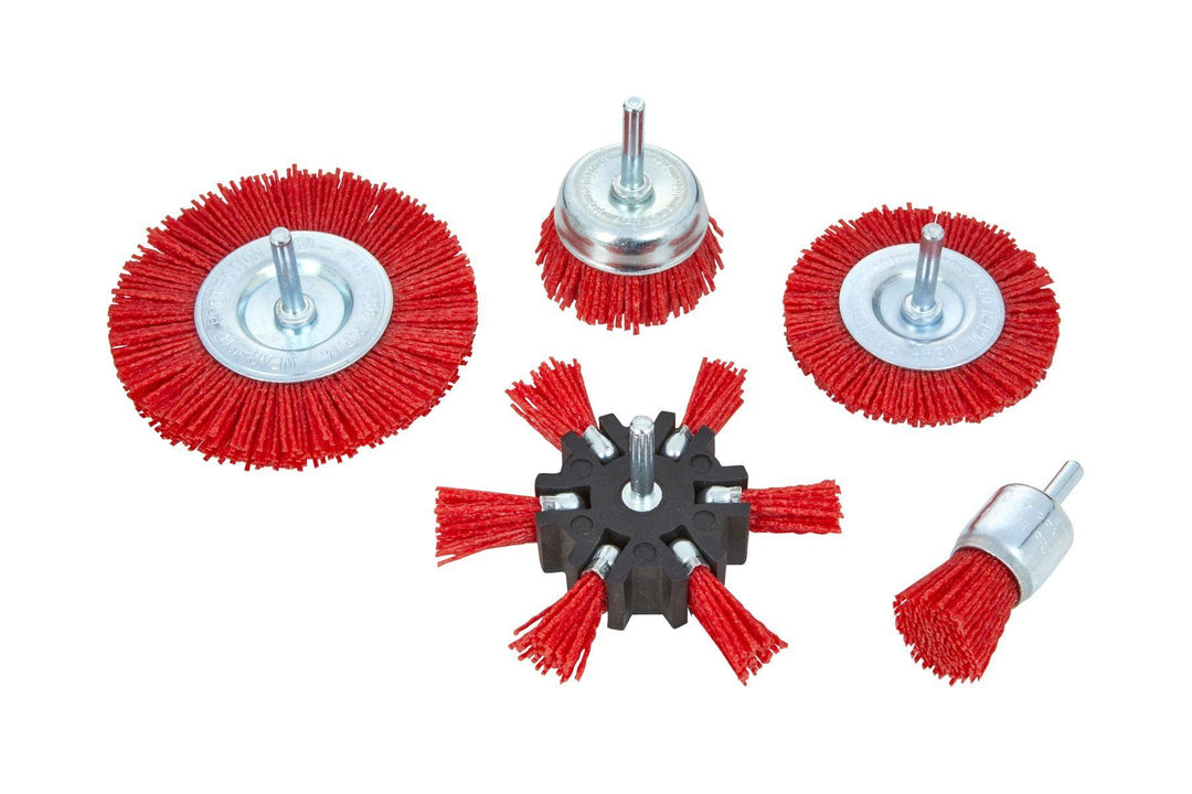 BLUE SPOT TOOLS 5 PCE NYLON ABRASIVE BRUSH SET - Bargain LAB