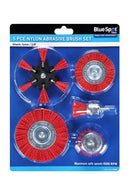 BLUE SPOT TOOLS 5 PCE NYLON ABRASIVE BRUSH SET - Bargain LAB
