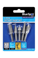 BLUE SPOT TOOLS 5 PCE ROTARY RASP SET - Premium Hand Tools from BLUE SPOT - Just £6.99! Shop now at Bargain LAB