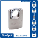 BLUE SPOT TOOLS 50MM SHROUDED SATIN FINISH PADLOCK - Premium Security from BLUE SPOT - Just £8.99! Shop now at Bargain LAB