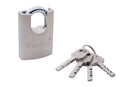 BLUE SPOT TOOLS 50MM SHROUDED SATIN FINISH PADLOCK - Premium Security from BLUE SPOT - Just £8.99! Shop now at Bargain LAB