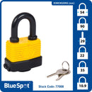 BLUE SPOT TOOLS 50MM WEATHER RESISTANT PADLOCK - Premium Security from BLUE SPOT - Just £7.65! Shop now at Bargain LAB