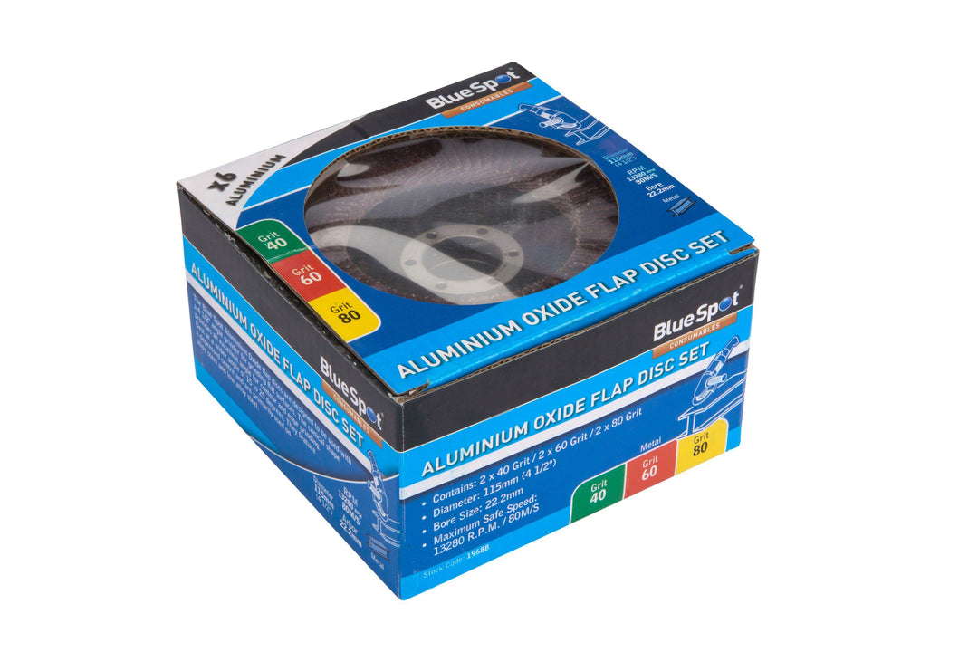 Blue Spot Tools 115mm (4.5") Medium Non Woven Flap Disc