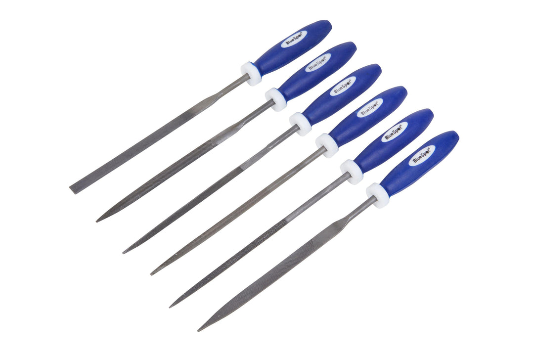 BLUE SPOT TOOLS 6 PCE 150MM (6") MINI FILE SET WITH POUCH - Premium Hand Tools from BLUE SPOT - Just £6.99! Shop now at Bargain LAB