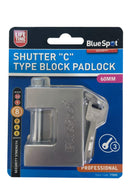 BLUE SPOT TOOLS 60MM SHUTTER "C" TYPE BLOCK PADLOCK - Premium Security from BLUE SPOT - Just £7.99! Shop now at Bargain LAB