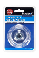 BLUE SPOT TOOLS 65MM (2 1/2") M14 X 2 WIRE CUP BRUSH - Bargain LAB