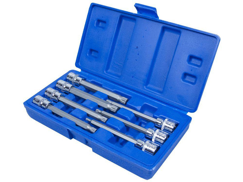 BLUE SPOT TOOLS 7 PCE 3/8" EXTRA LONG SPLINE SOCKET BIT SET (M4 -M10) - Premium Automotive from BLUE SPOT - Just £13.99! Shop now at Bargain LAB