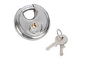 BLUE SPOT TOOLS 70MM DISCUS LOCK STAINLESS STEEL - Premium Security from BLUE SPOT - Just £9.99! Shop now at Bargain LAB