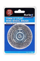 BLUE SPOT TOOLS 75MM (3") FLAT WIRE WHEEL BRUSH - Bargain LAB