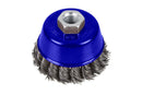 BLUE SPOT TOOLS 75MM (3") M14 X 2 TWIST KNOT WIRE CUP BRUSH - Bargain LAB
