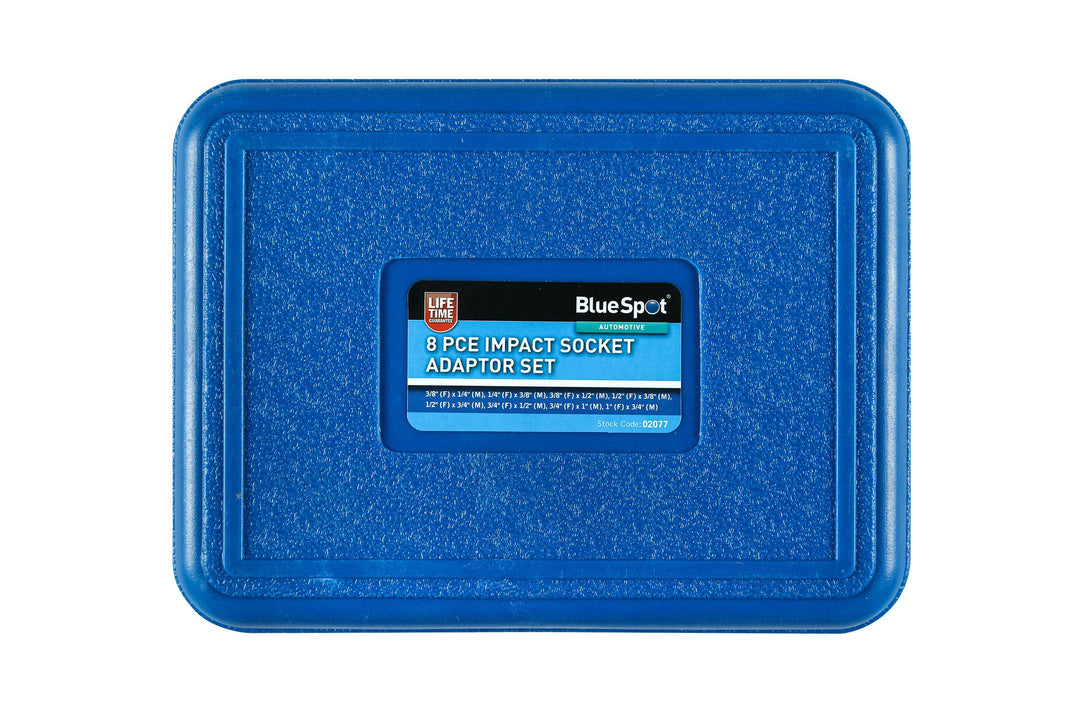 BLUE SPOT TOOLS 8 PCE IMPACT SOCKET ADAPTOR SET (1/4"-1") - Premium Automotive from BLUE SPOT - Just £29.99! Shop now at Bargain LAB