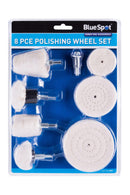 BLUE SPOT TOOLS 8 PCE POLISHING WHEEL SET - Premium Hobby from BLUE SPOT - Just £17.99! Shop now at Bargain LAB