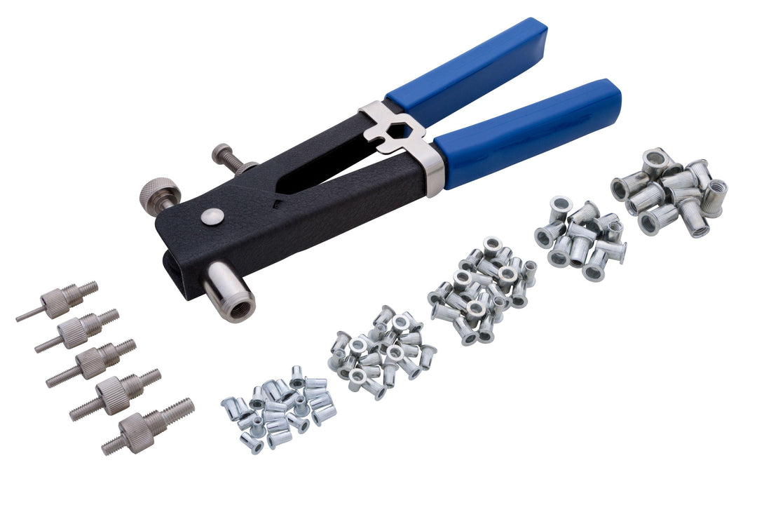 BLUE SPOT TOOLS 86 PCE NUT RIVETER KIT (M3 - M8) - Premium Engineering and Metalwork from BLUE SPOT - Just £24.99! Shop now at Bargain LAB