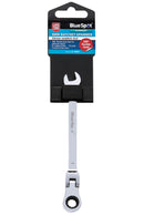 BLUE SPOT TOOLS 8MM CHROME VANADIUM RATCHET SPANNER FLEXIBLE HEAD (180°) - Premium Automotive from BLUE SPOT - Just £7.99! Shop now at Bargain LAB