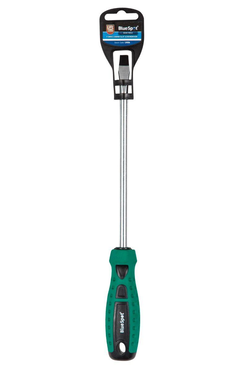 BLUE SPOT TOOLS 9.5 X 200MM SLOTTED SCREWDRIVER - Premium Hand Tools from BLUE SPOT - Just £6.19! Shop now at Bargain LAB