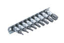 BLUE SPOT TOOLS 9 PCE 1/4" TORX BIT SOCKET SET (T10-T60) - Premium Automotive from BLUE SPOT - Just £13.99! Shop now at Bargain LAB