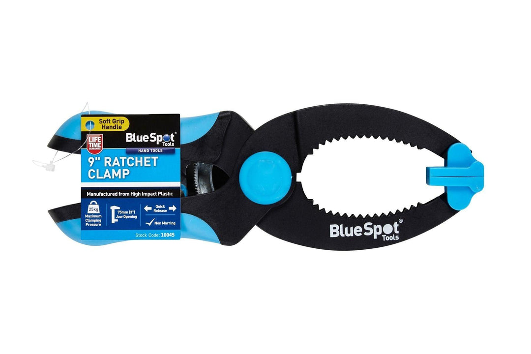 BLUE SPOT TOOLS 9" RATCHET CLAMP - Premium Hand Tools from BLUE SPOT - Just £7.59! Shop now at Bargain LAB
